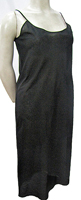 Black lawn bias slip dress(B104)